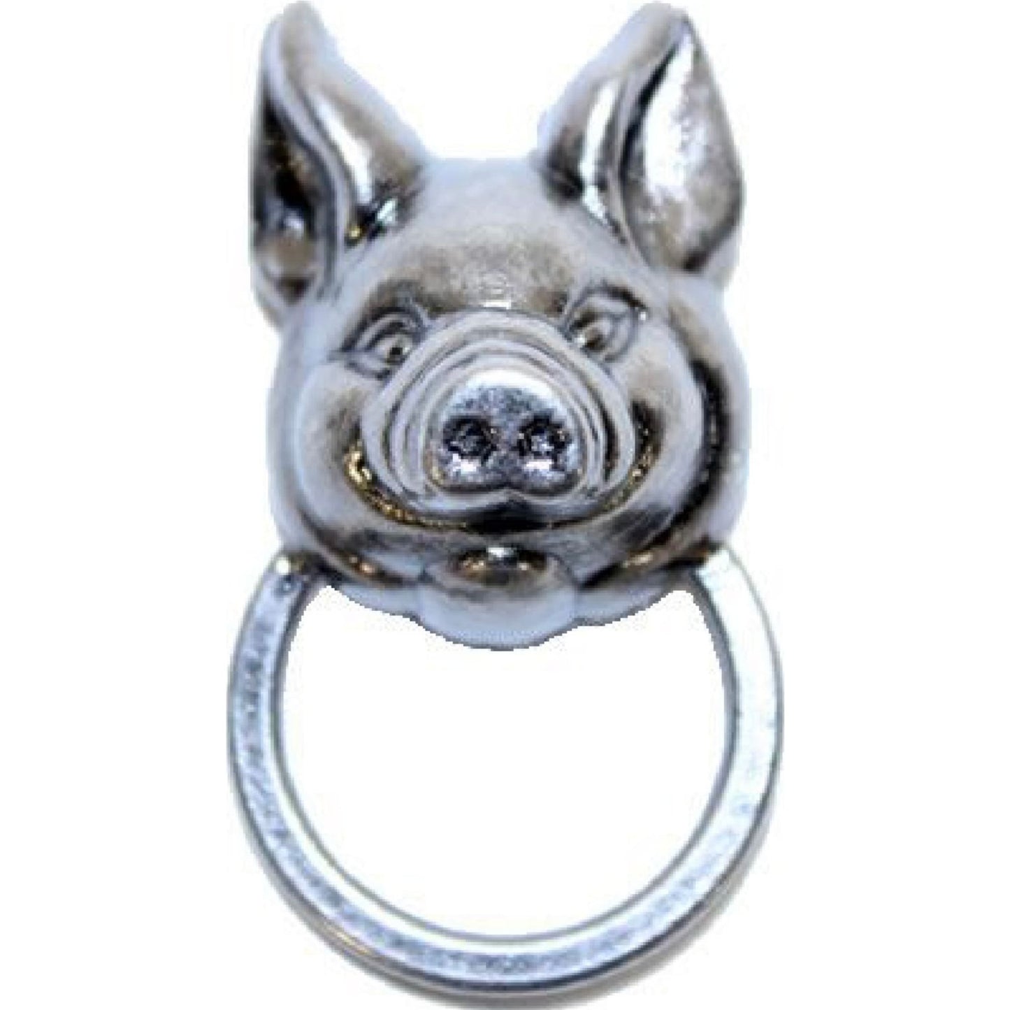 Hogs head sunglass holder lapel pin - motorcycle vest accessory