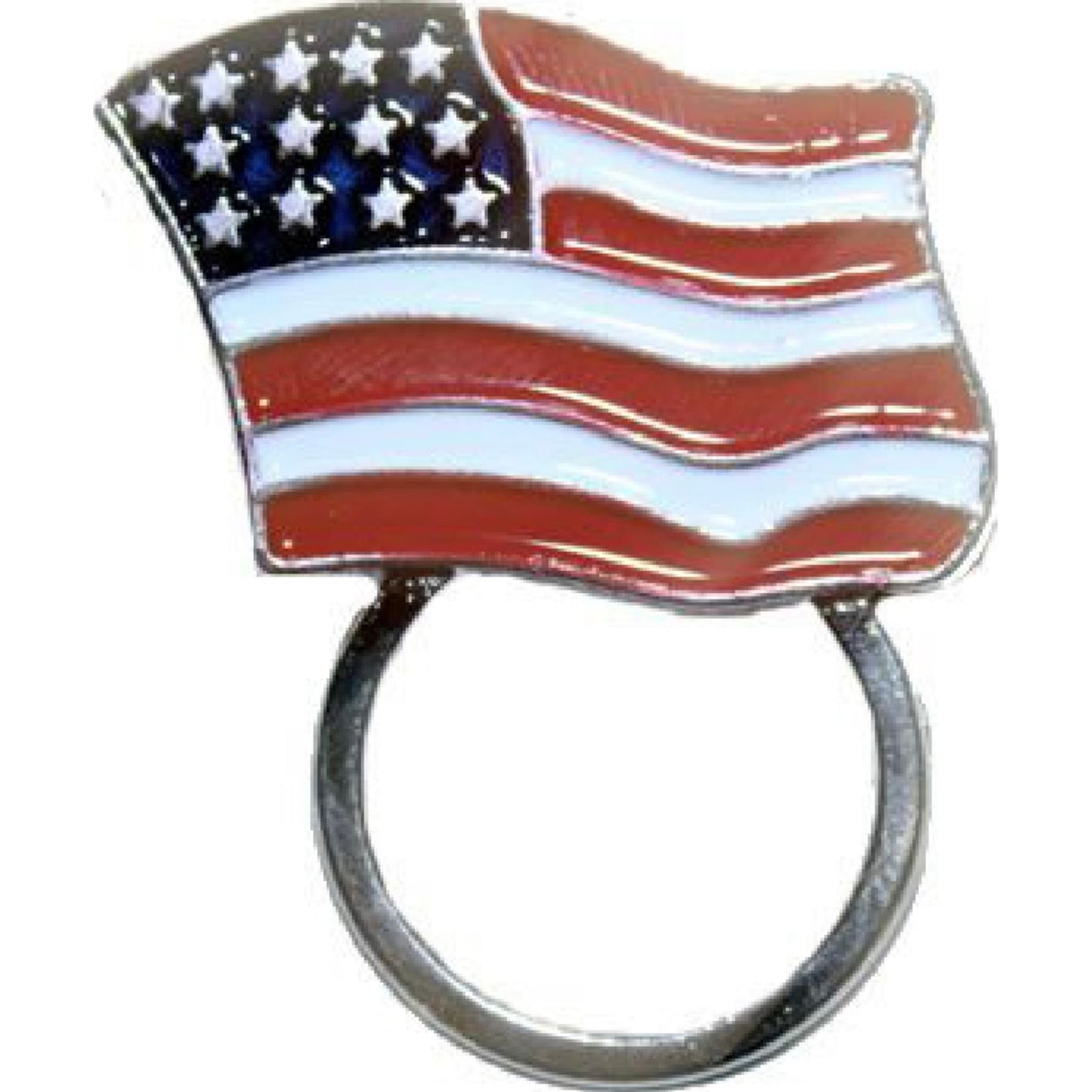 American flag sunglass holder lapel pin - motorcycle vest accessory