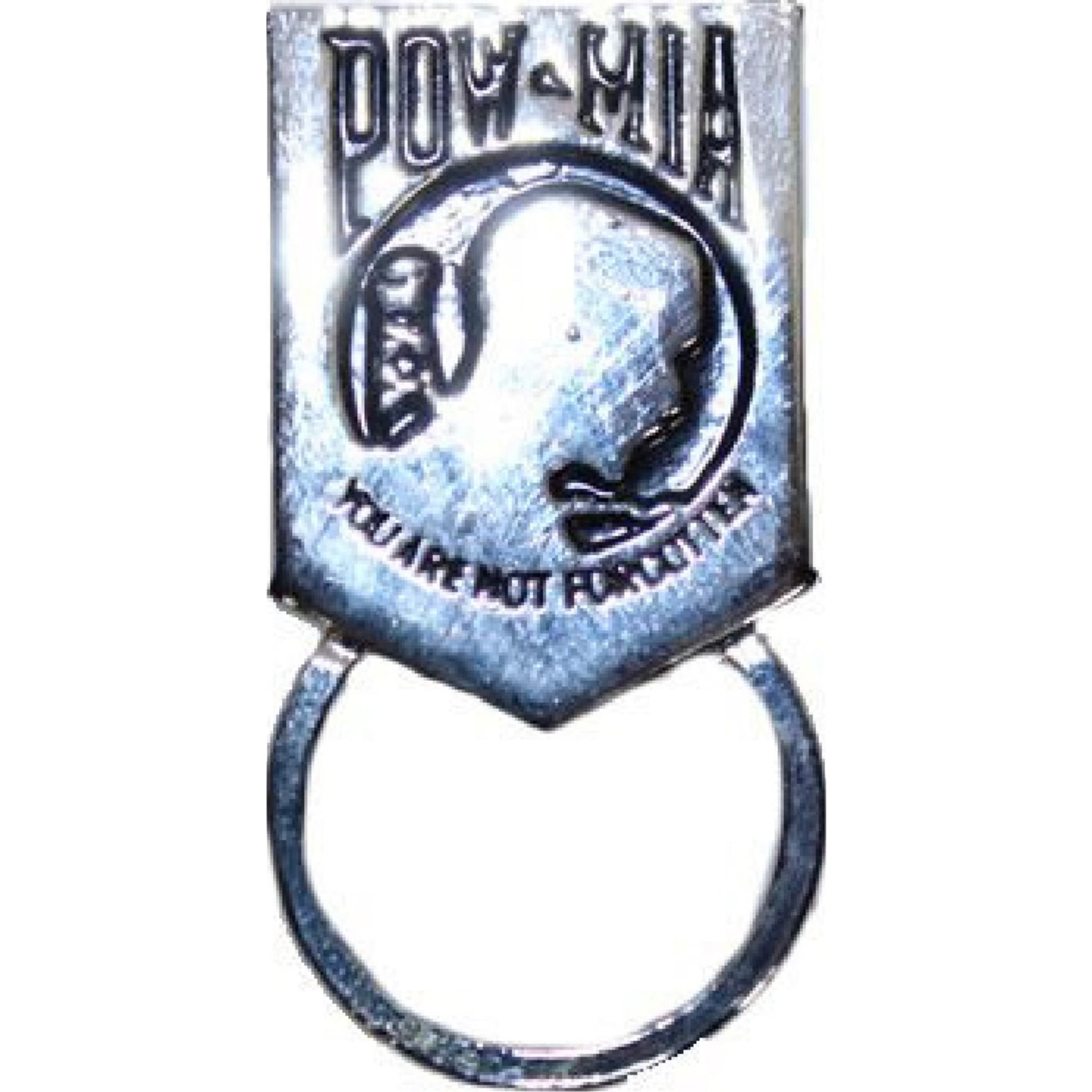 POW MIA sunglass holder lapel pin - motorcycle vest accessory