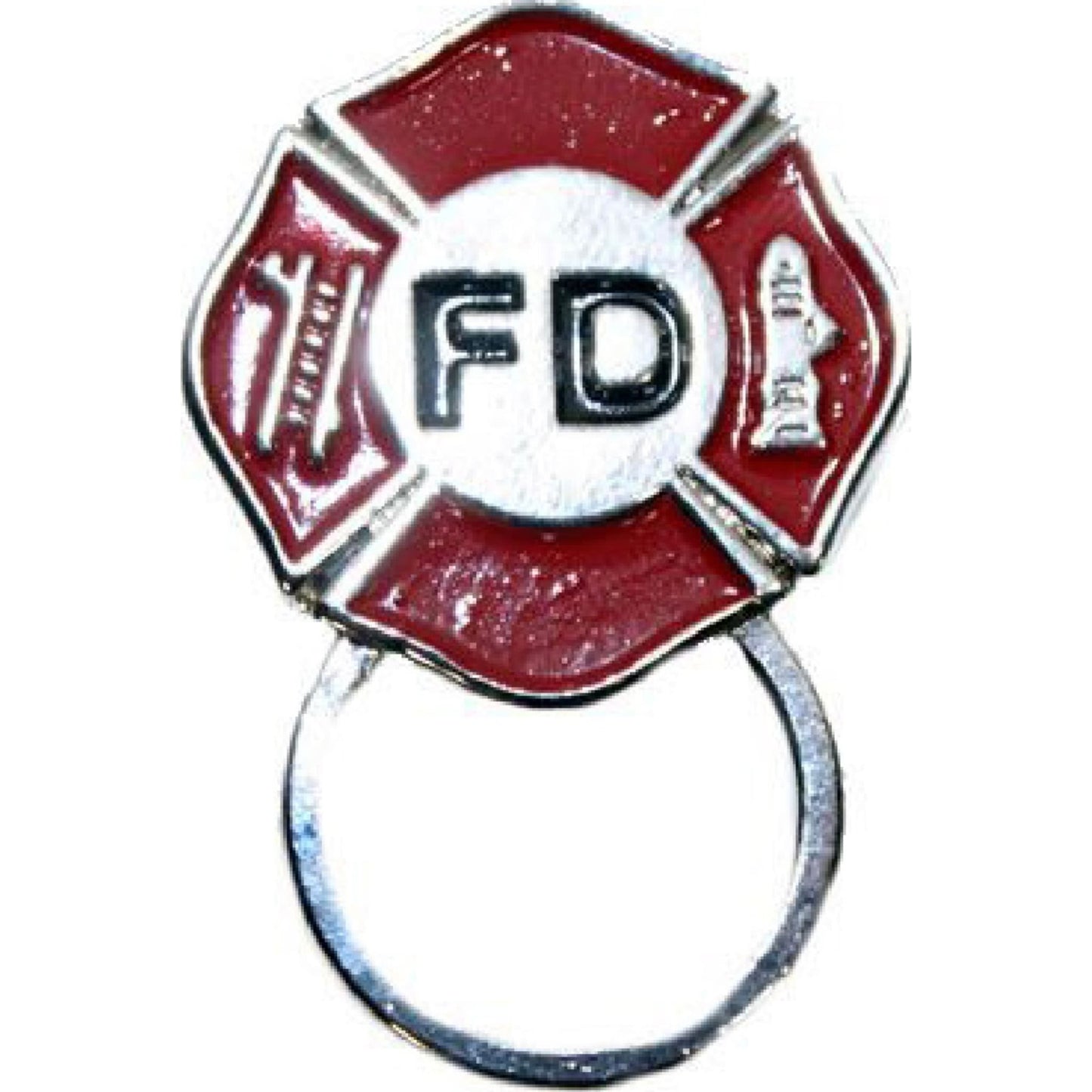 Fire department sunglass holder lapel pin - motorcycle vest accessory