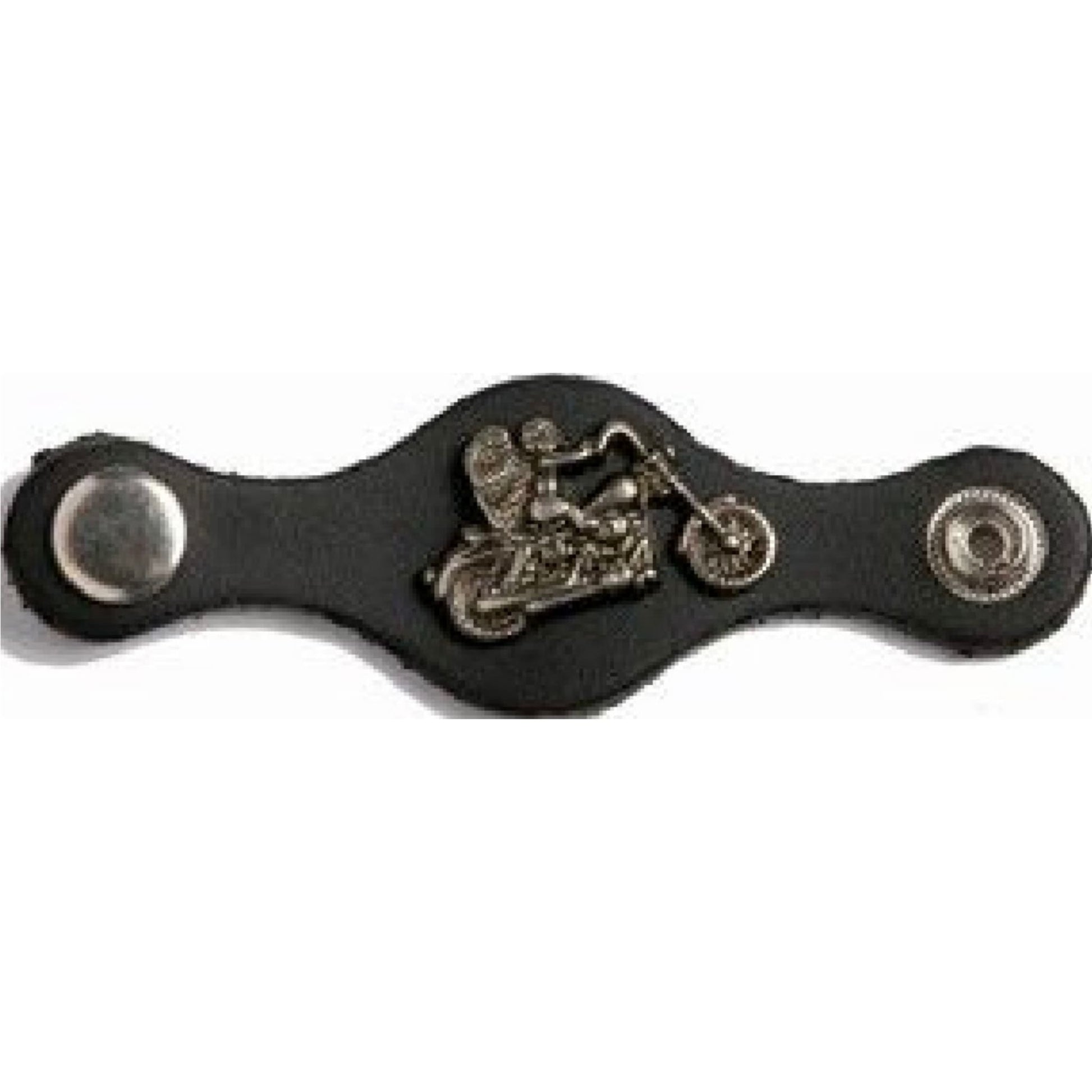 Biker angel concho leather vest extender - premium motorcycle accessory