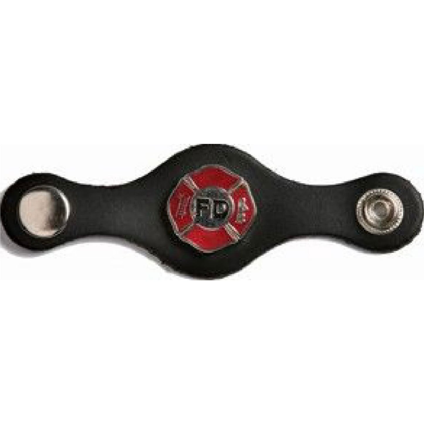 Fire department concho leather vest extender - premium motorcycle accessory