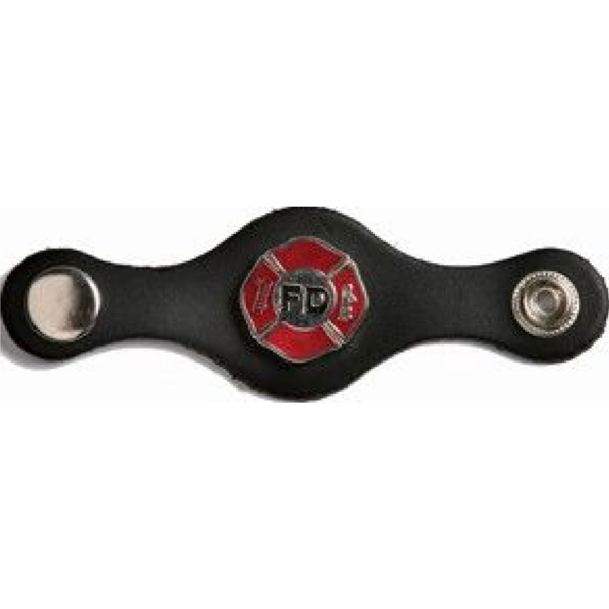 Fire department concho leather vest extender - premium motorcycle accessory