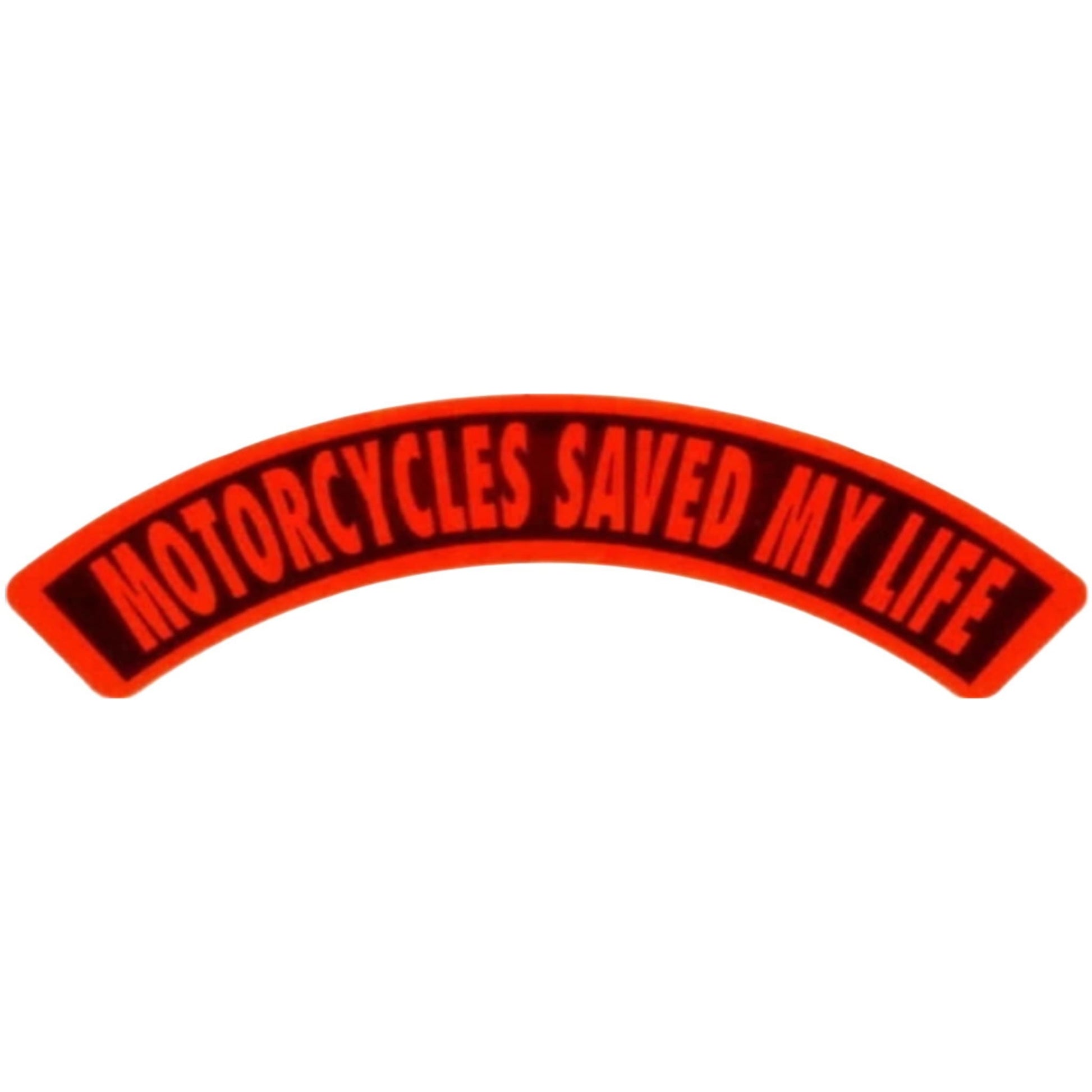 Motorcycles saved my life rocker vinyl motorcycle helmet sticker - biker decal
