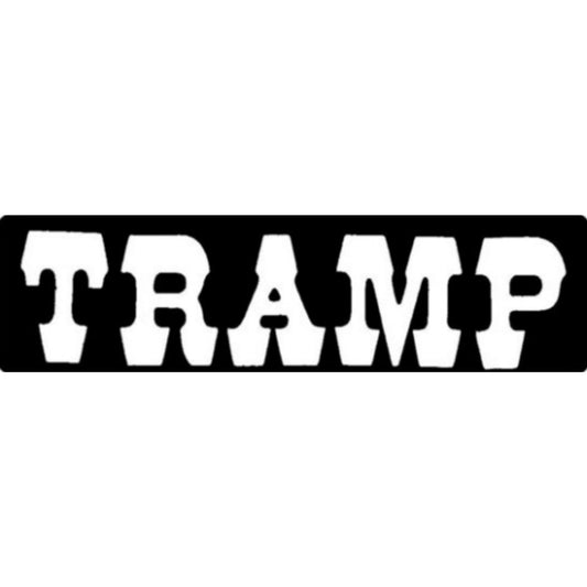 Tramp vinyl motorcycle helmet sticker - biker decal