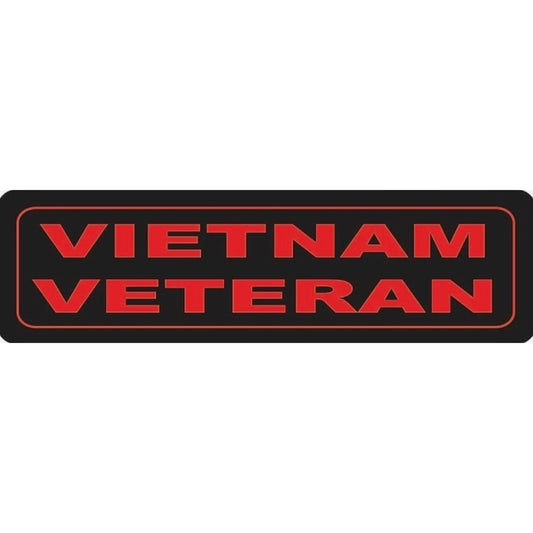 Vietnam veteran vinyl motorcycle helmet sticker - military biker decal