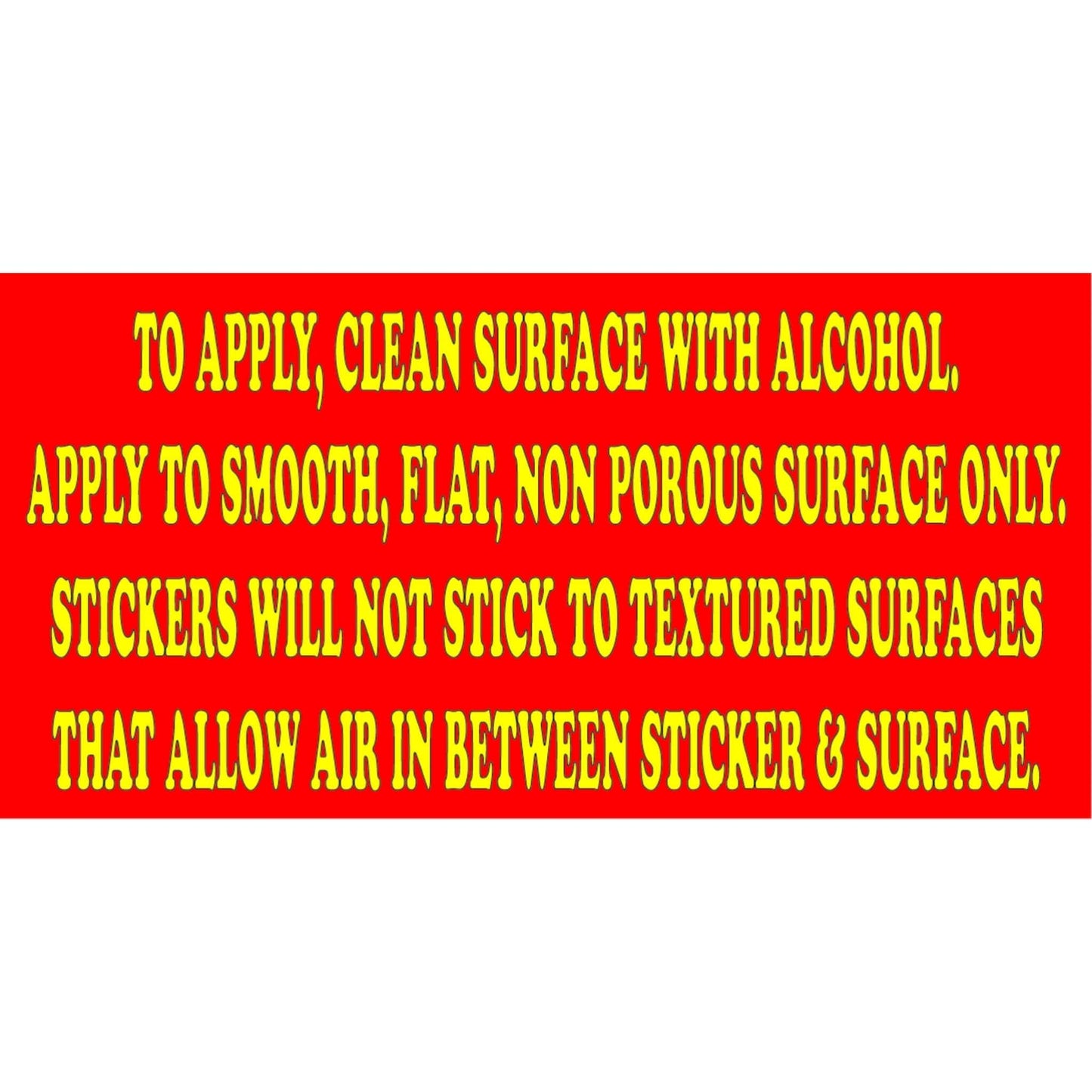 application instructions for motorcycle helmet stickers