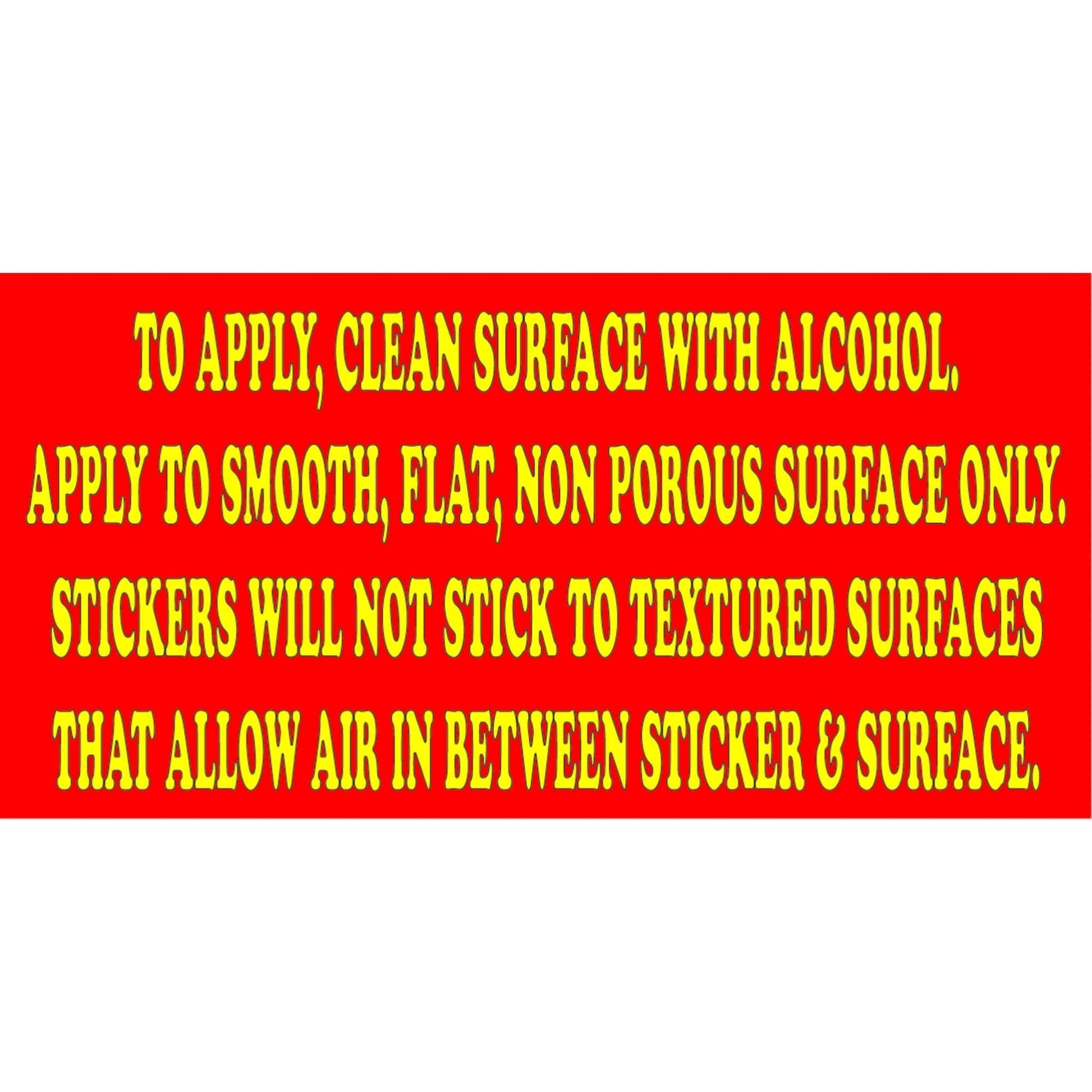 application instructions for motorcycle helmet stickers